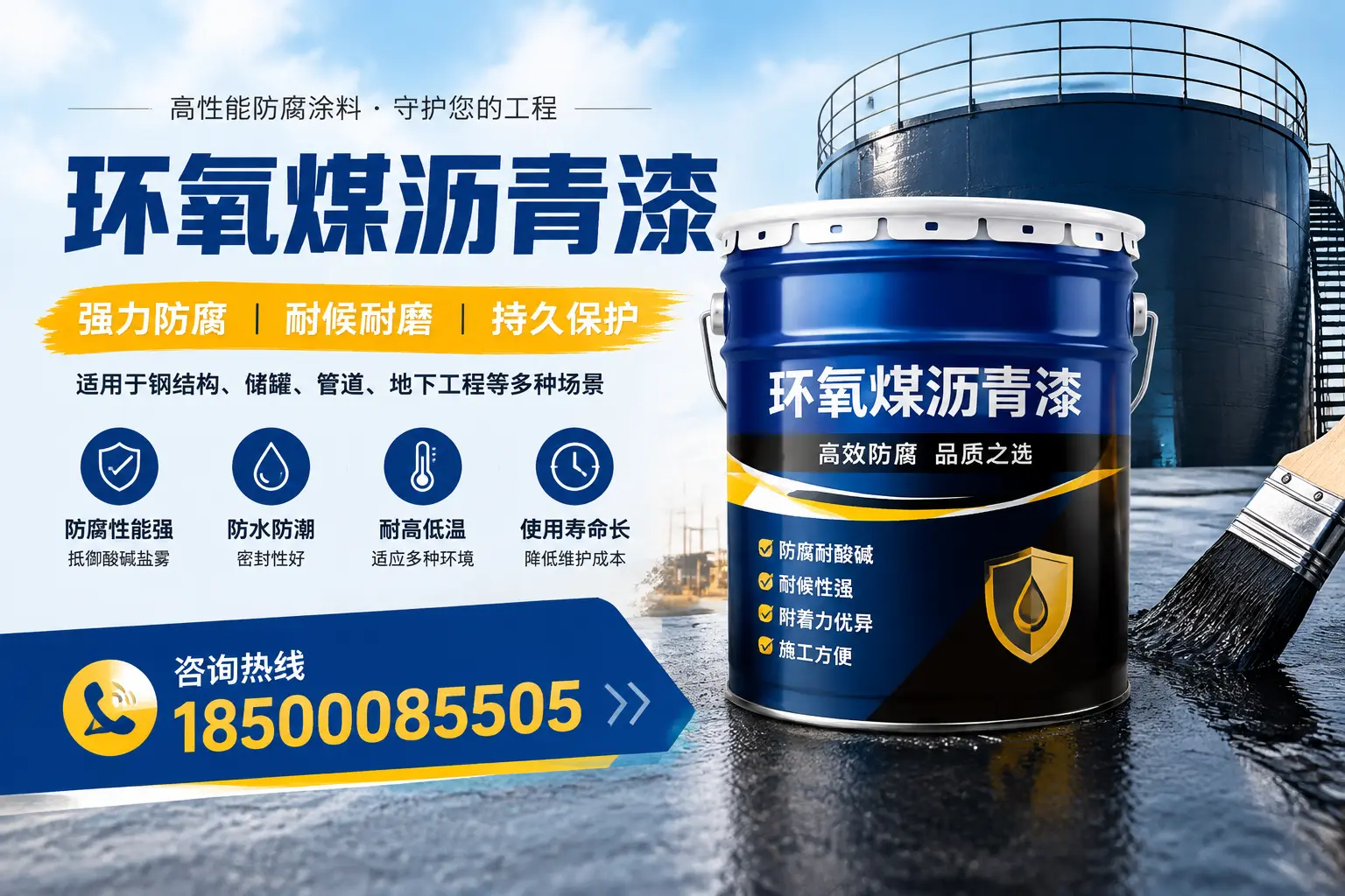 环氧煤沥青漆在工业中的应用，晋城企业的选择